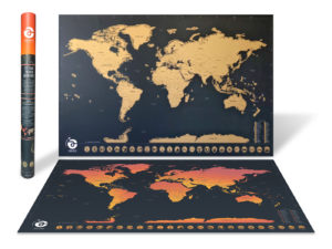 AZUIGO Scratch Off World Map
